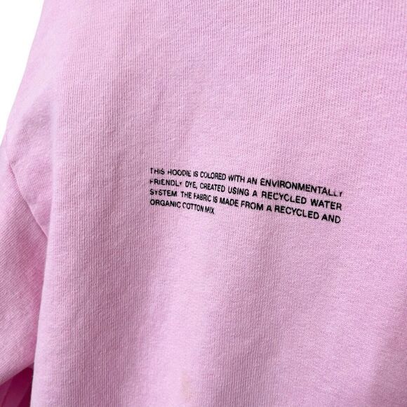 Pangaia 365 Organic Cotton Hoodie Women’s Size Small Pink Oversized Pullover - Picture 6 of 10